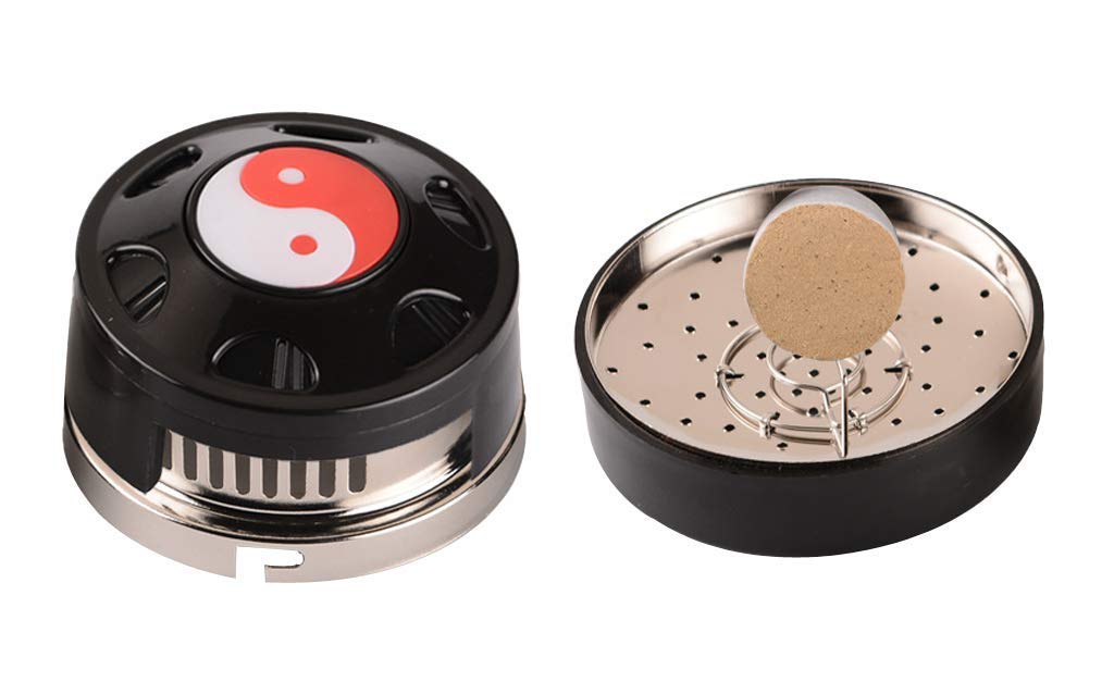 Acupuncture Moxa Box Holder - Moxibustion Burner for Arthritis, Neck & Knee Pain Relief, Muscle Stiffness - Perfect for Home Therapy & Traditional Chinese Medicine Treatments (Moxa Cone Not Included)