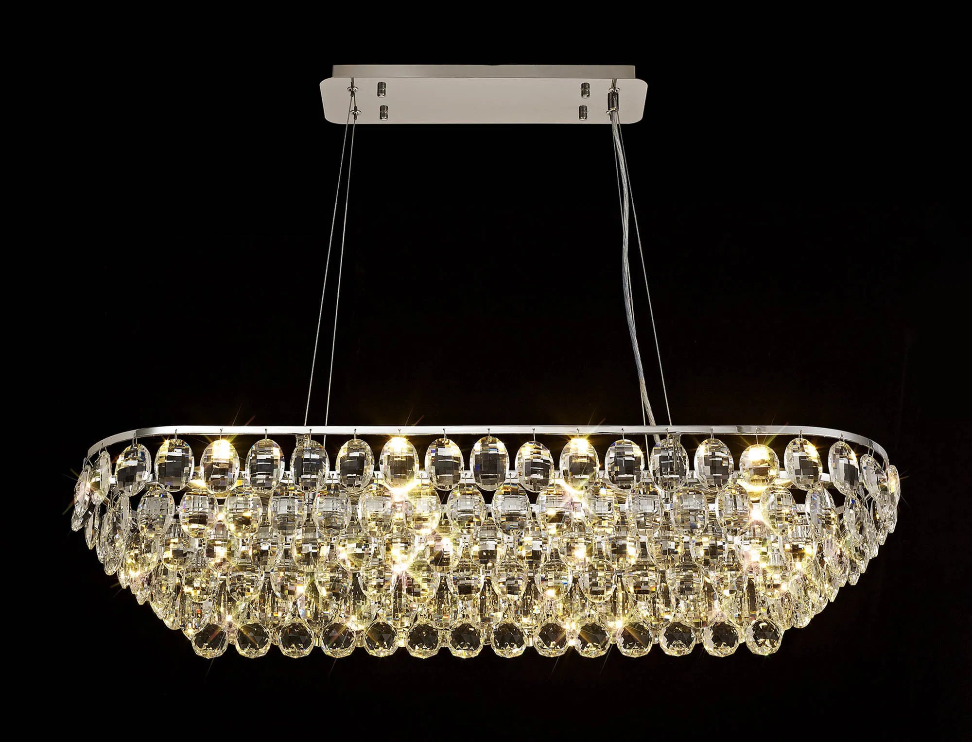 Consten Linear Pendant E14 LED Light Fixture - Modern Minimalist Hanging Light for Kitchen Island, Dining Room & Bedroom Lighting
