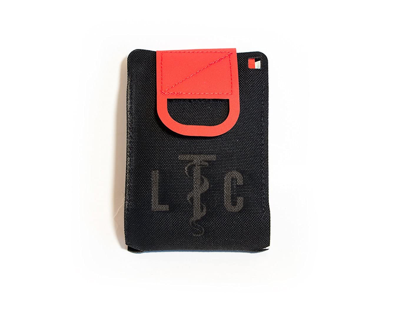 Live The Creed EDC Medical Pouch - Compact First Aid Kit for Outdoor Adventures (Black/Red) | Perfect for Hiking, Camping & Emergency Preparedness