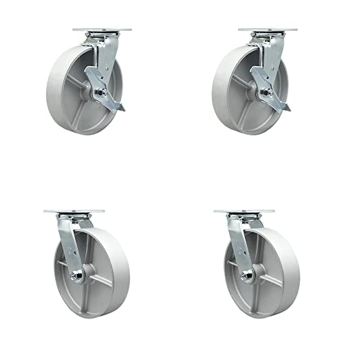 4 Swivel w/2 Brakes & 4 Swivel Locks