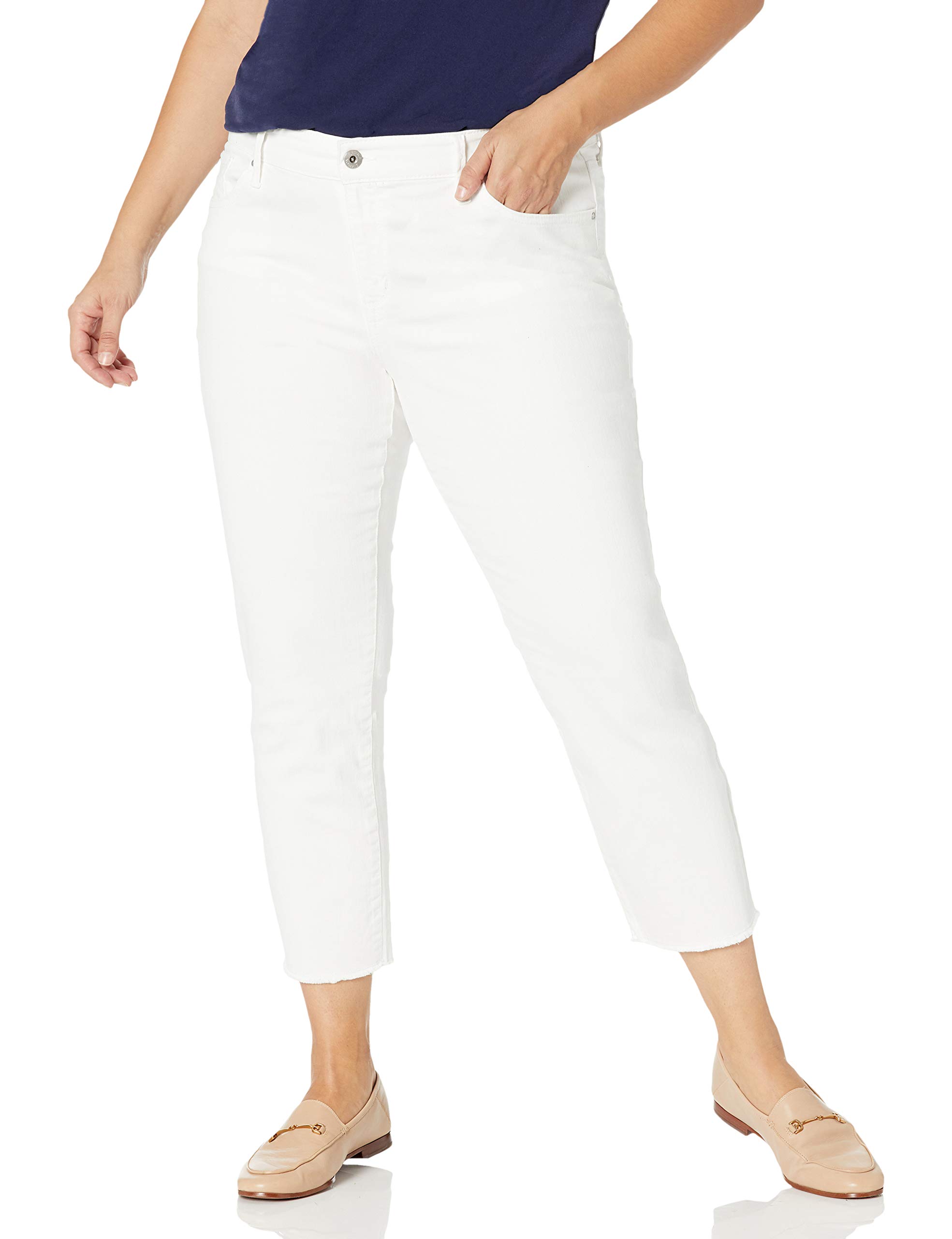 Jessica Simpson Women's Arrow Straight Ankle Jeans - High Waist Slim Fit Denim Pants for Casual Wear, Work & Everyday Outfits