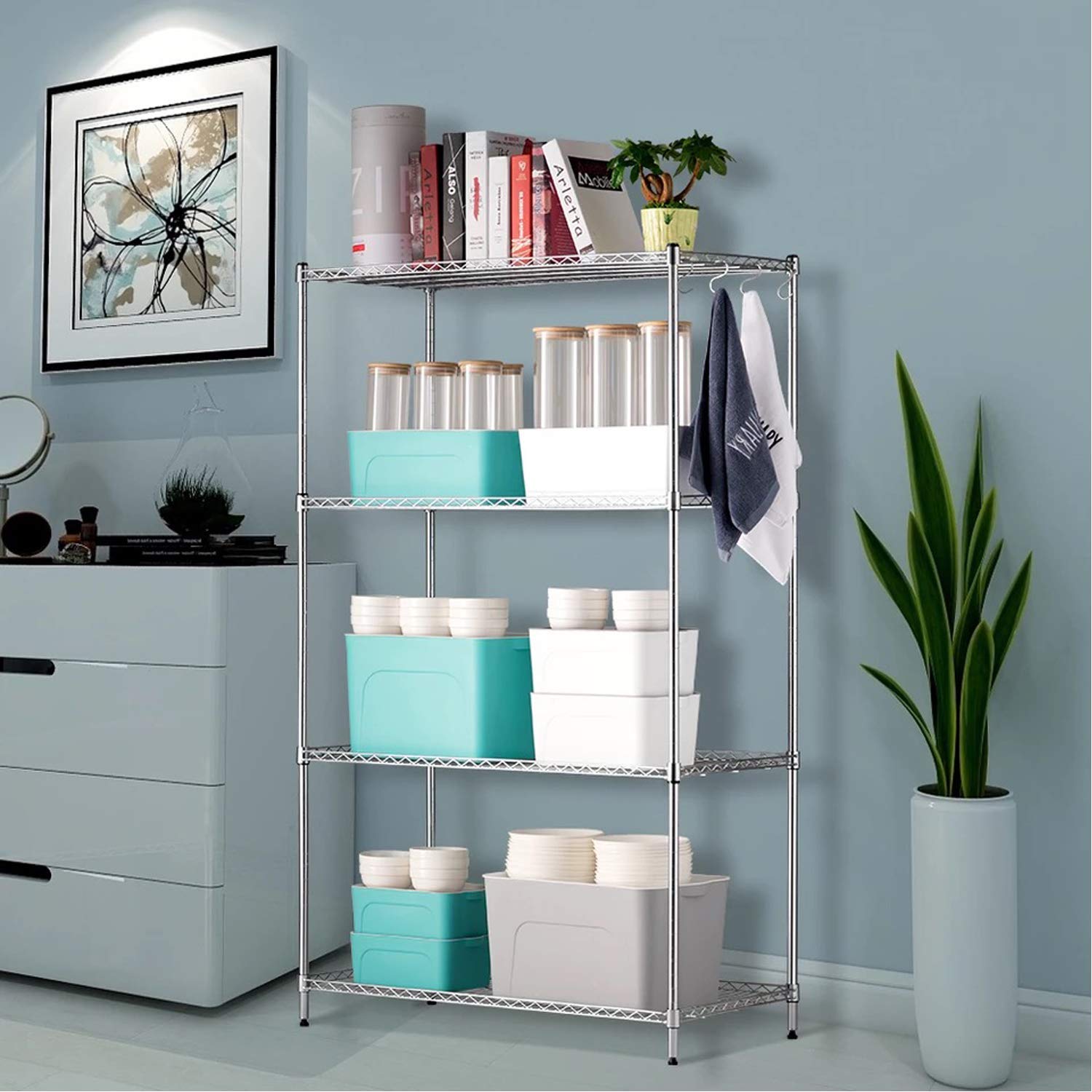 54-Pack Wire Shelf Clips for 1