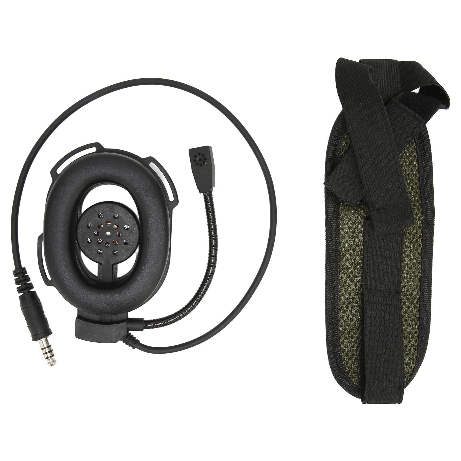 BTIHCEUOT Motorcycle Bluetooth Headset - High Flexibility Plug & Play Unilateral Helmet Headset for 3.5mm Phone Jack (Black) | Perfect for Riding, GPS Navigation & Hands-Free Calls