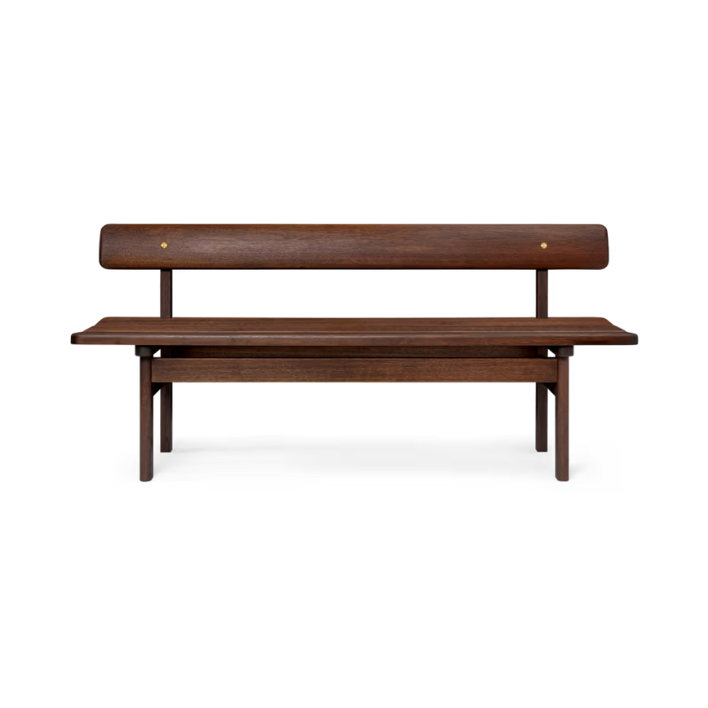 BM0699 Asserbo Bench with Backrest - Durable Outdoor Garden Bench for Patio, Backyard, and Park Seating