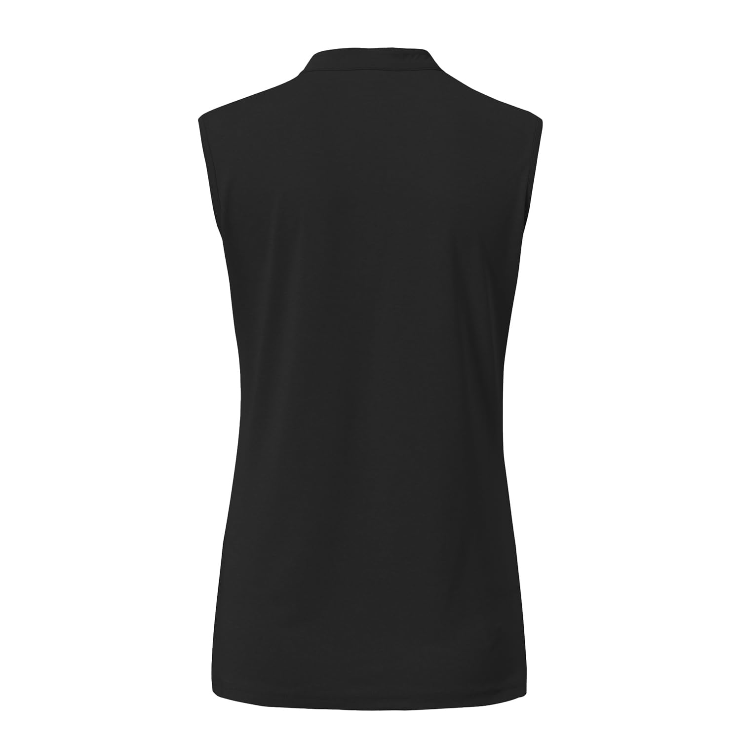 BASUDAM Women's Sleeveless Golf Polo Shirts - Breathable Quick Dry Athletic T-Shirt for Tennis, Running & Workouts | V-Neck Collarless Design for Comfort & Style