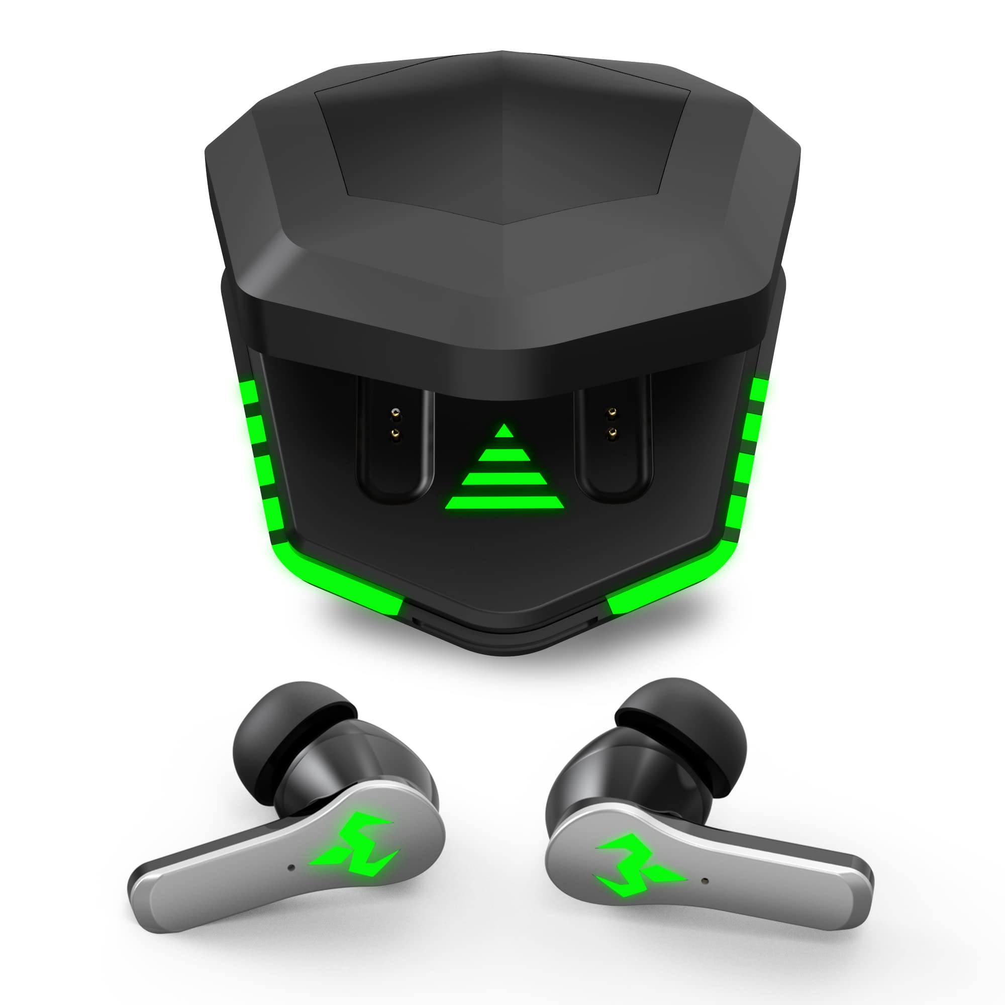 Wireless Bluetooth Earbuds with Cartoon Charging Case - Built-in Mic, Hi-Fi Stereo Sound, Deep Bass, Touch Control, IPX5 Waterproof for Running, Gym & Workout (Black) - Perfect for Sports, Commuting & Daily Use