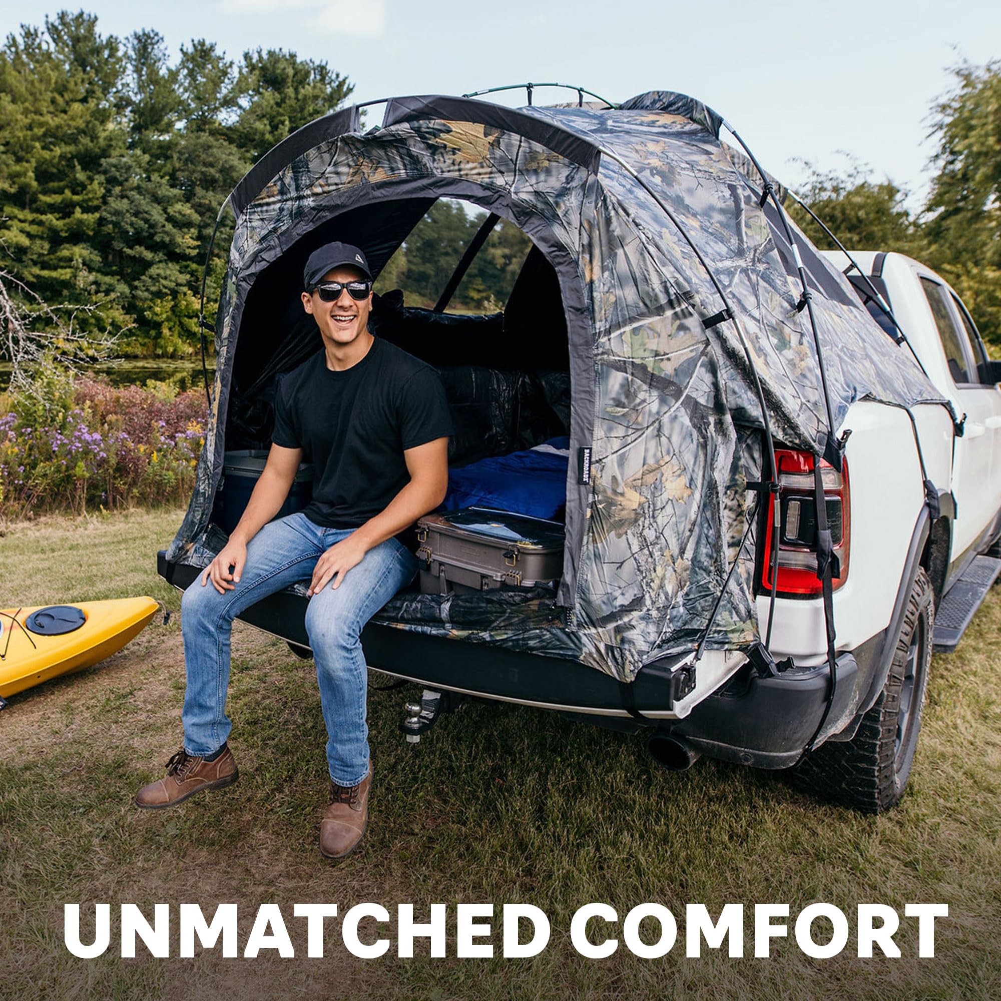 Napier Backroadz Waterproof Truck Bed Tent - Spacious 2 Person Camping Shelter for Full Size & Long Beds | Durable, Comfortable Outdoor Sleeping Solution for Pickup Camping Adventures