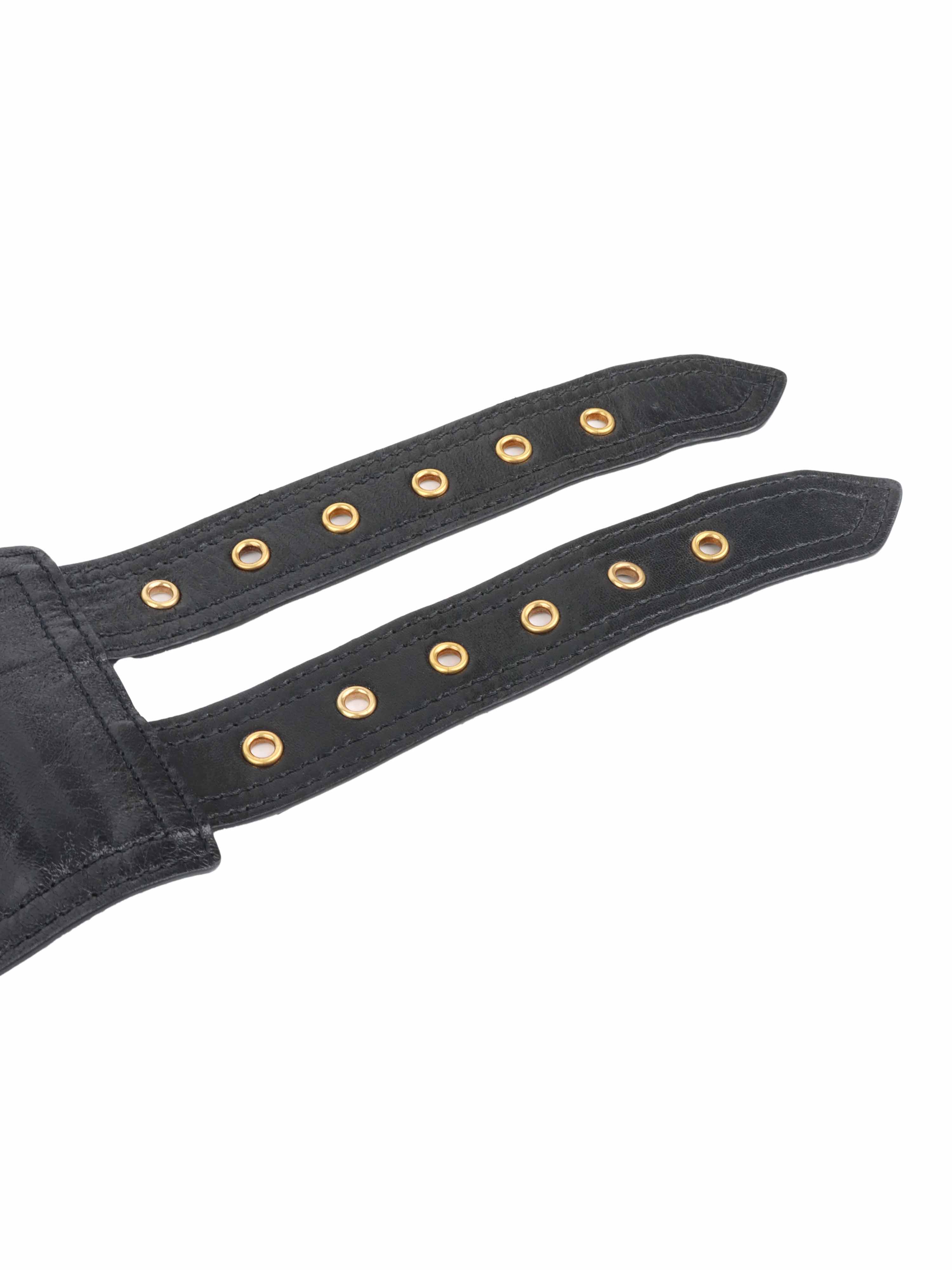 Dior Black Saddle Belt - Genuine Leather Designer Waist Belt for Women | Perfect for Jeans, Dresses & Formal Outfits