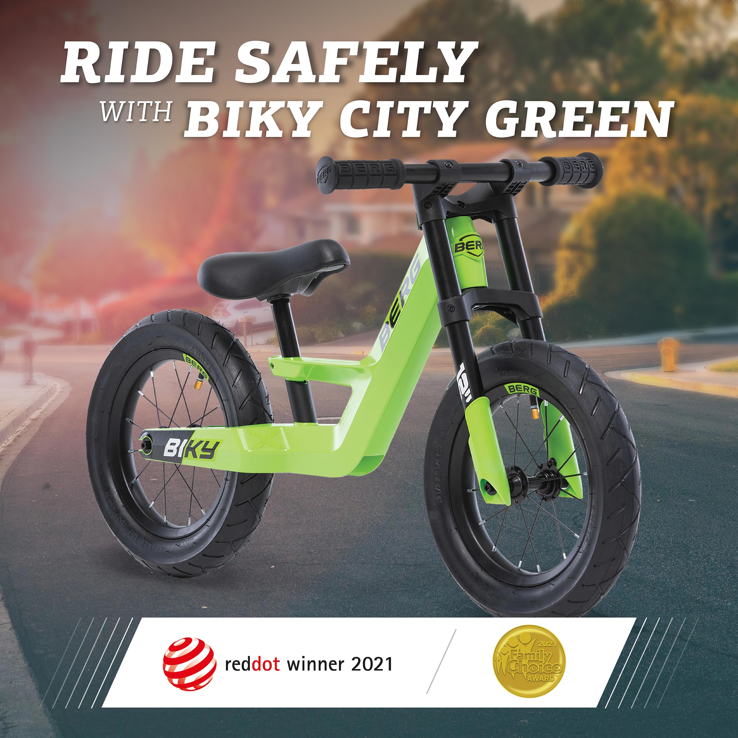 BERG Biky - Lightweight Balance Bike for Toddlers Ages 2-5 | Easy to Use First Bike for Kids | Perfect for Learning to Ride & Outdoor Play