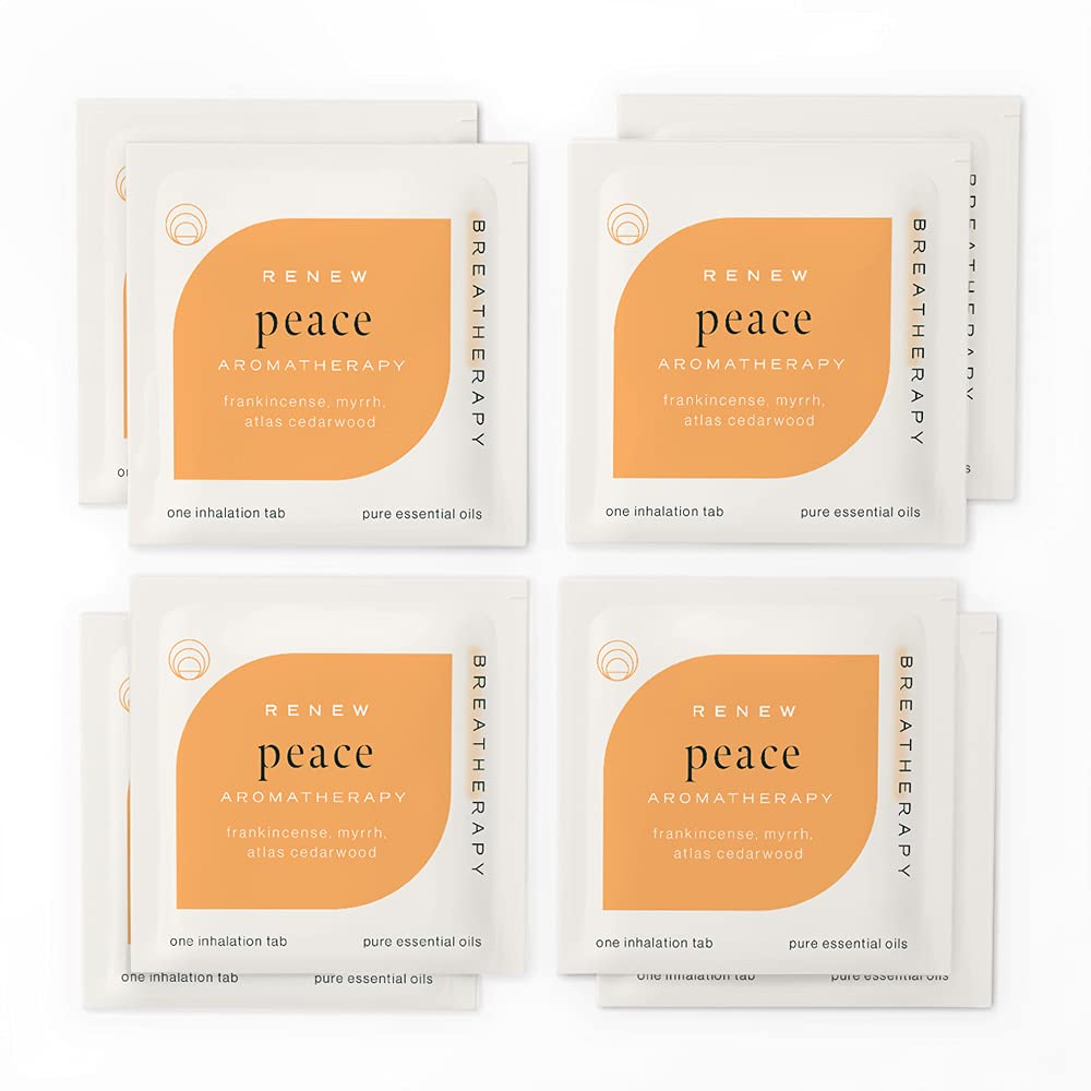 Aromatherapy Peace Patches - 100% Pure Frankincense Essential Oil Relaxation Patches for Stress Relief & Mindfulness - 8 Pack - Perfect for Travel, Yoga & Meditation