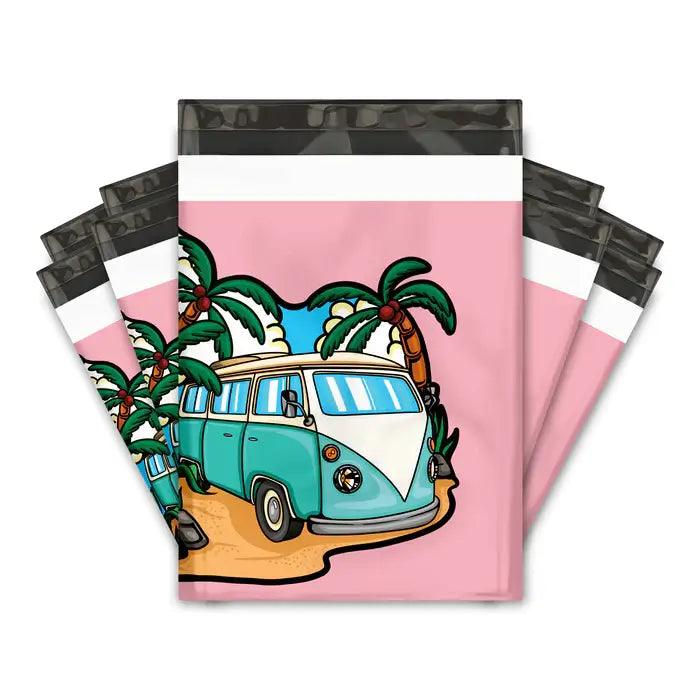 10x13 Summer Daze Designer Poly Mailers - Premium Printed Shipping Envelopes for Ecommerce, Retail & Subscription Boxes - Waterproof Mailing Bags for Clothing, Jewelry & Small Business Packaging