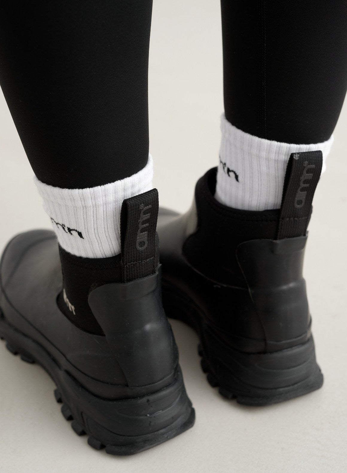 Black Fusion Rain Boots - Waterproof & Stylish for Women & Men - Perfect for Outdoor, Hiking, and Rainy Day Adventures