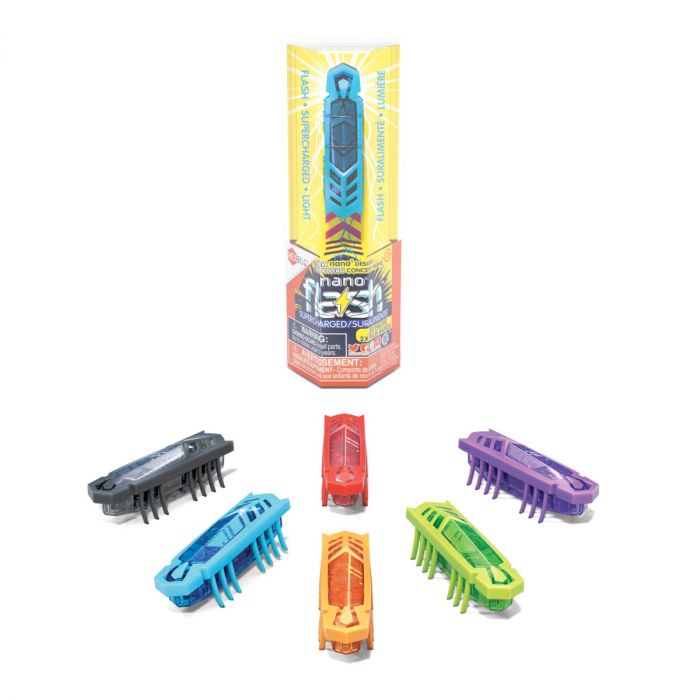 HEX BUG Nano Flash Robotic Toy with Batteries Included - Fun Interactive Robot for Kids, STEM Learning, and Indoor Playtime
