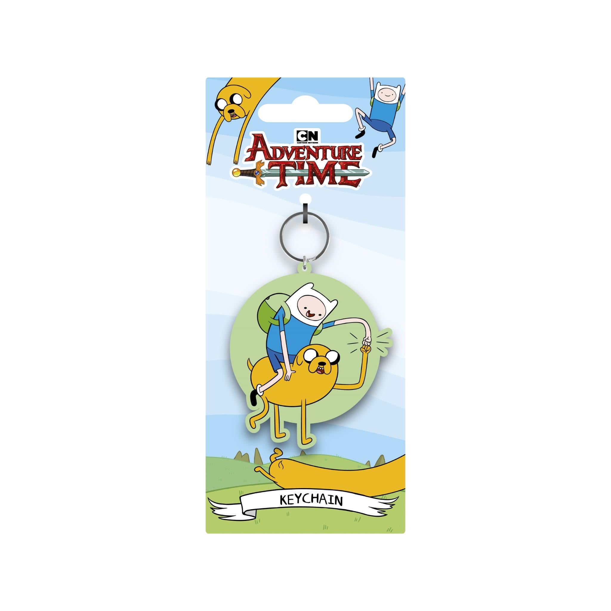 Adventure Time Fist Bump PVC Keychain - Cartoon Character Keyring for Backpacks, Gifts & Collectibles (Finn & Jake) - Perfect for Fans, Cosplay & Everyday Carry