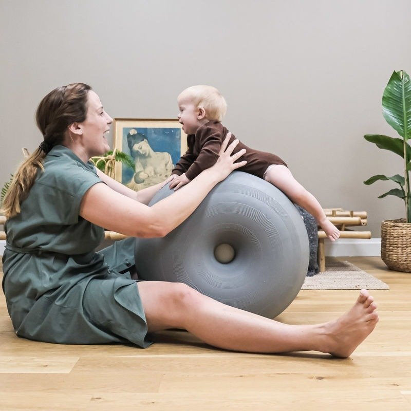 bObles Donut 2019 Large Grey - Kids Playroom Foam Climbing Toy for Toddlers, Indoor Play Equipment for Home & Daycare - Safe & Soft Children's Activity Furniture