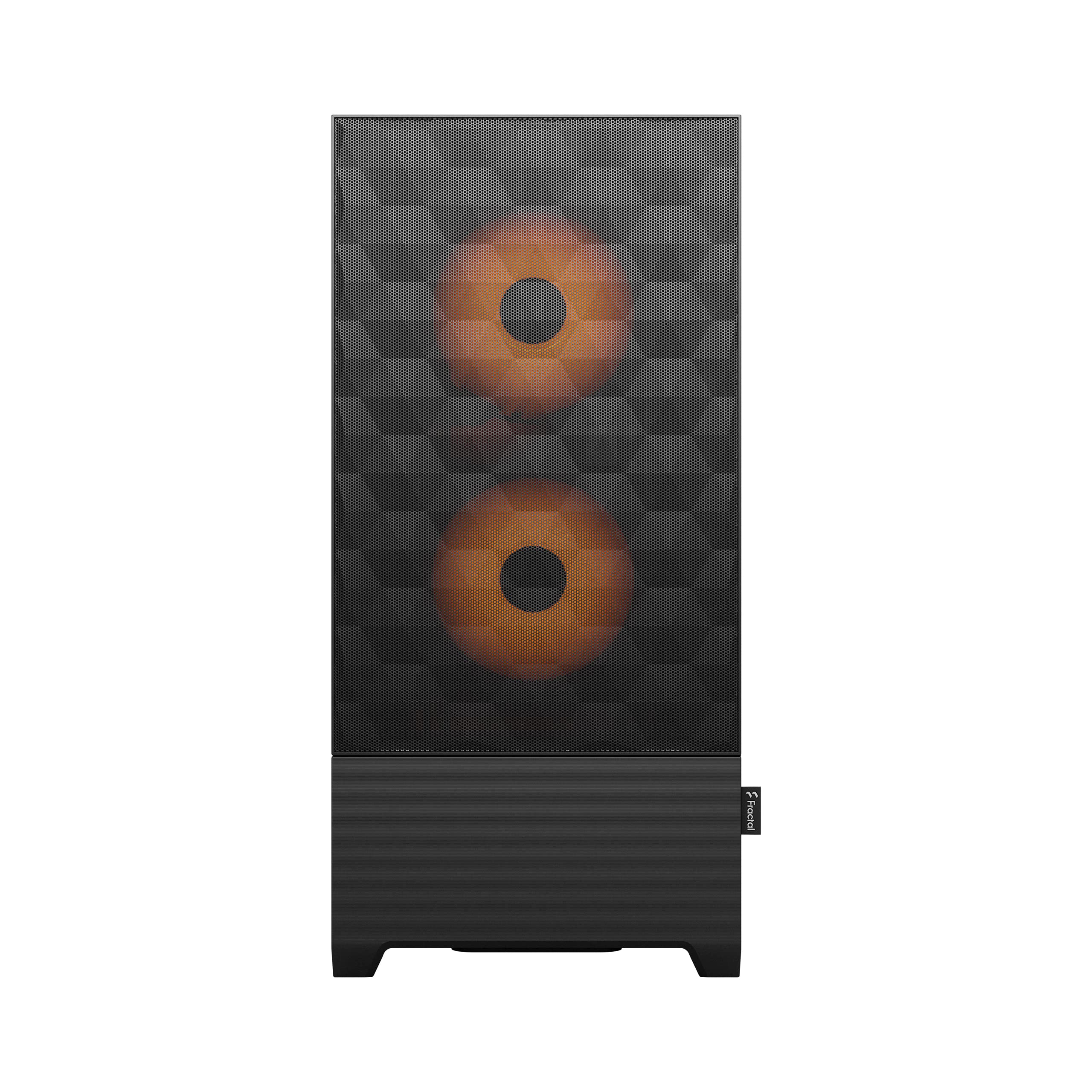 Fractal Design Pop Air RGB Mid Tower Case - Orange Core, Tempered Glass Side Panel, Clear Tint, High Airflow PC Gaming Case - Perfect for Gaming Rigs & Custom PC Builds