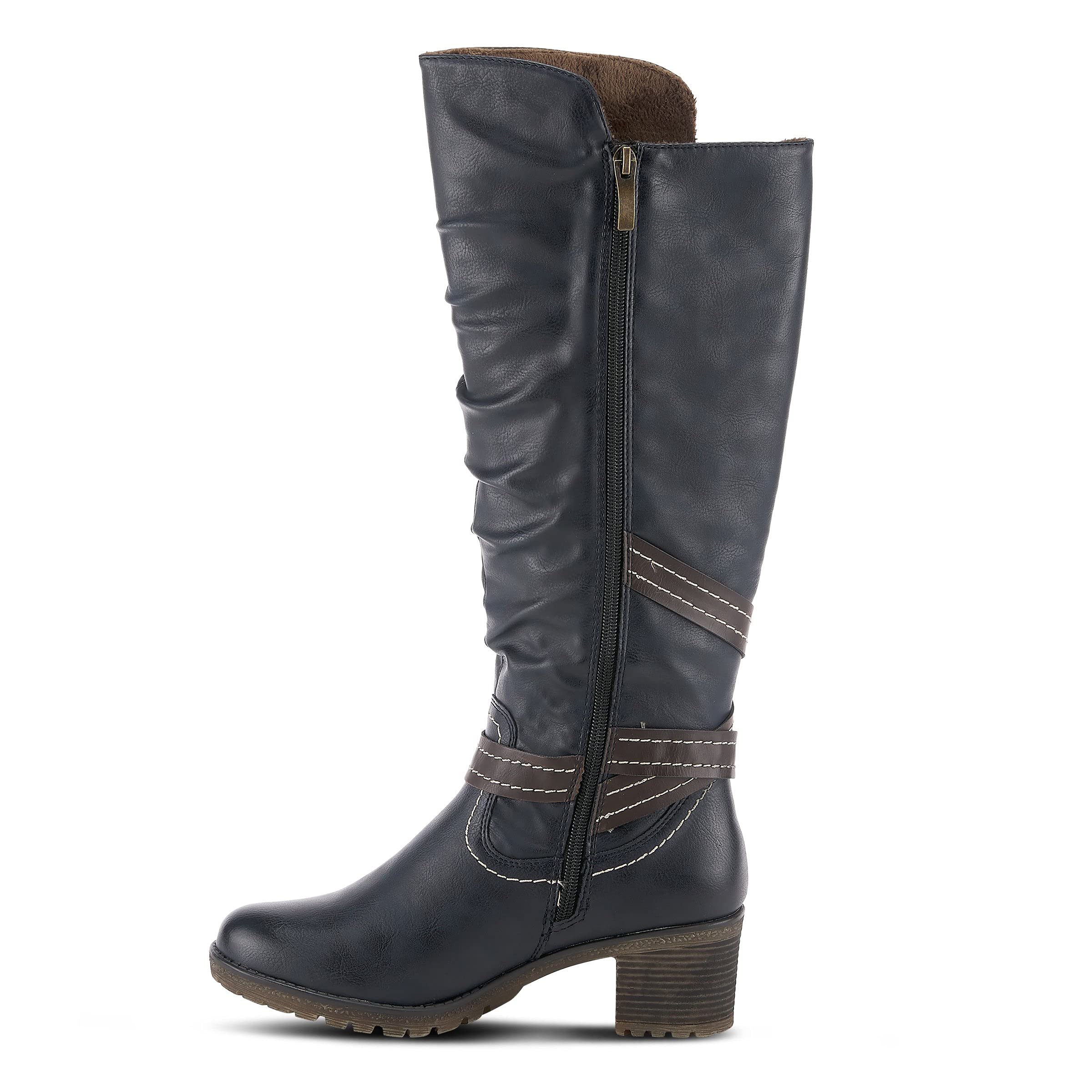 Spring Step Women's Knee High Boots - Waterproof Winter Riding Boots with Side Zipper, Comfortable Slip-Resistant Sole for Outdoor, Work & Fashion (Black, Size 7) | Perfect for Cold Weather, Office Wear & Casual Outfits