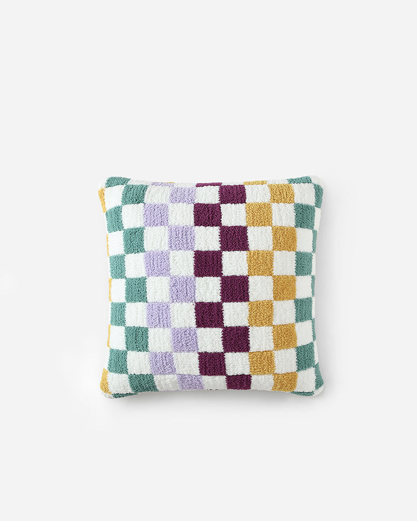Checkerboard Throw Pillow - Soft Decorative Cushion for Sofa, Bed & Home Decor - Perfect for Living Room, Nursery & Cozy Spaces