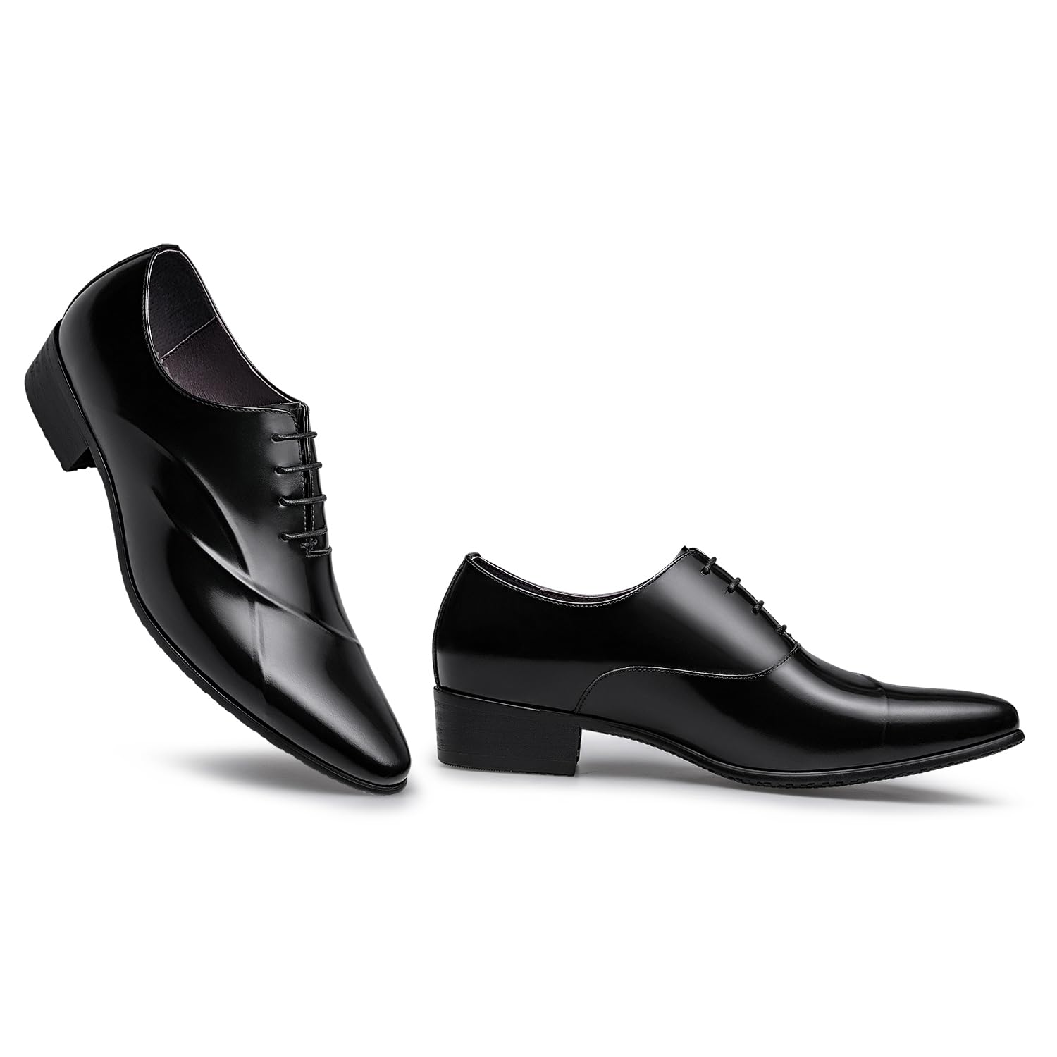 ZRO Men's Lace Up Formal Modern Oxford Dress Shoes - Comfortable Business & Wedding Shoes for Men - Perfect for Office, Party & Formal Occasions