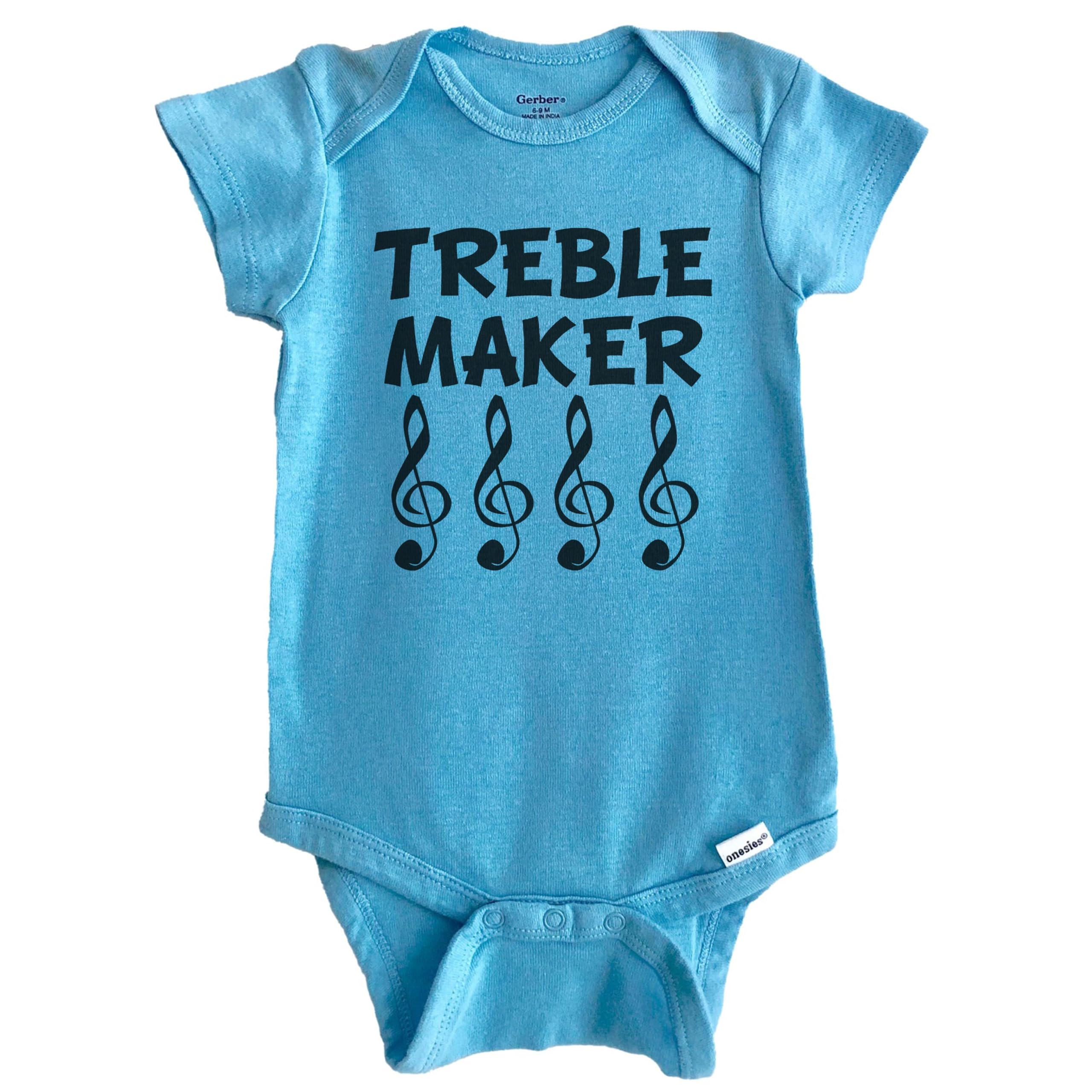 Treble Maker Funny Baby Bodysuit - 100% Cotton Music-Themed Infant Onesie for Boys & Girls | Perfect for Music Lovers, Photo Shoots & Playtime