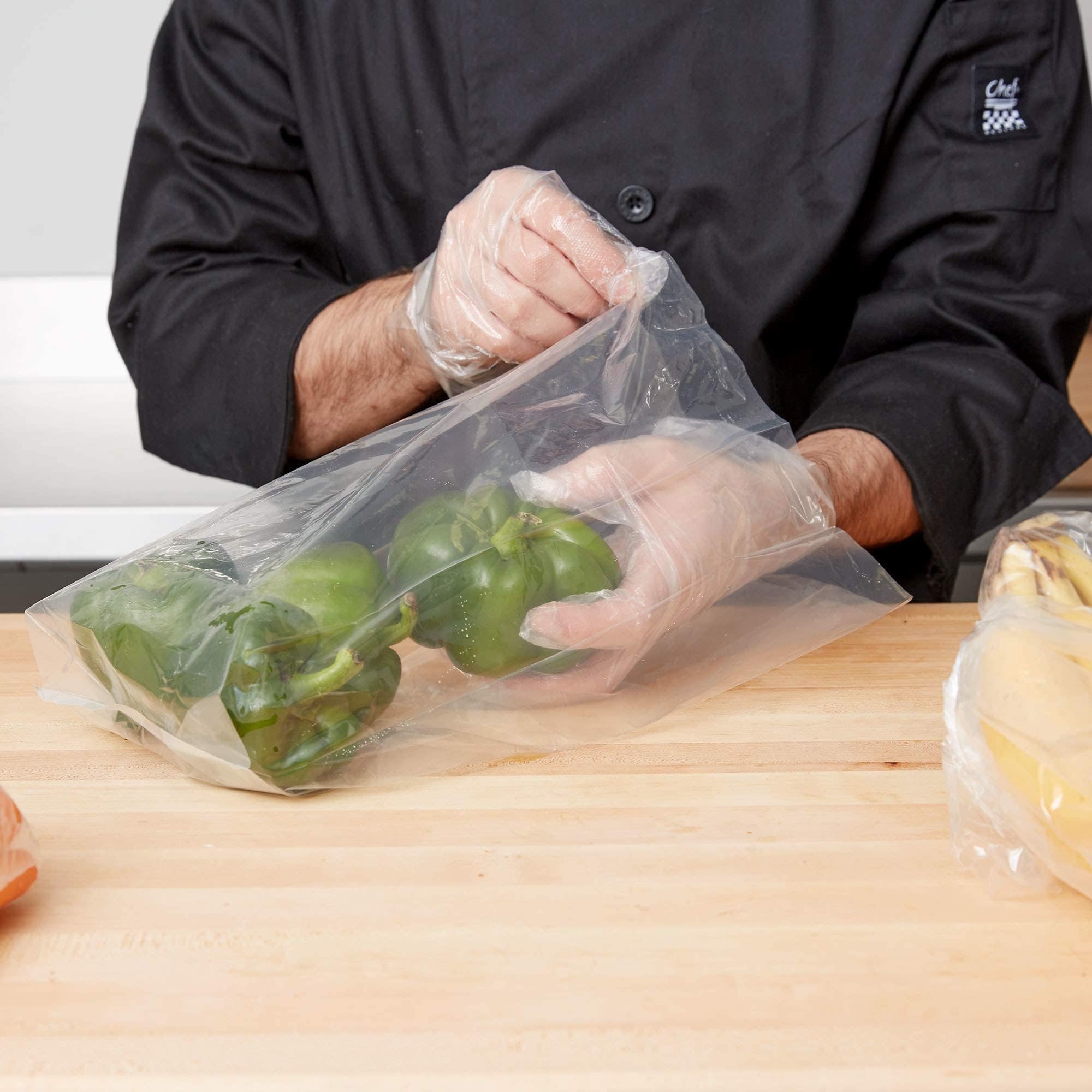 APQ Clear Gusseted Poly Bags - 10 x 4 x 20 Inches, 1000 Pack - Waterproof Flat Bottom Plastic Bags with Open Top - 2 Mil Thick for Packaging Popcorn, Cookies, Bread - Perfect for Party Favors, Bakery Storage & Retail Packaging