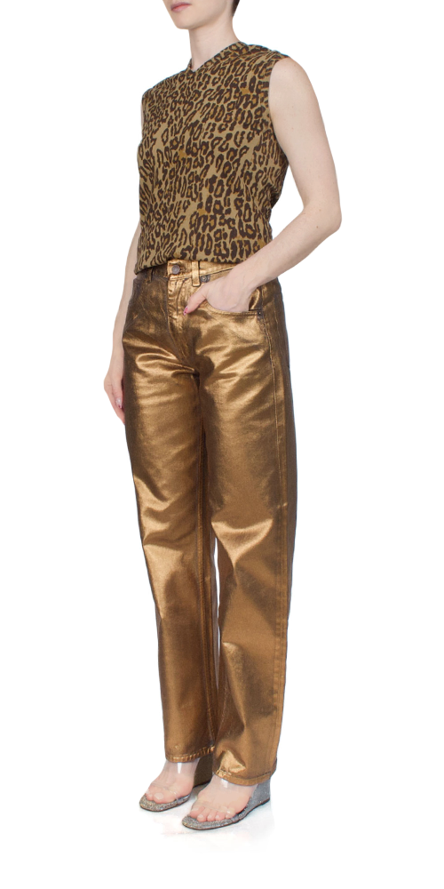 Double V Vest Leopard Print - Stylish Women's Fashion Top for Casual Wear, Night Out & Street Style