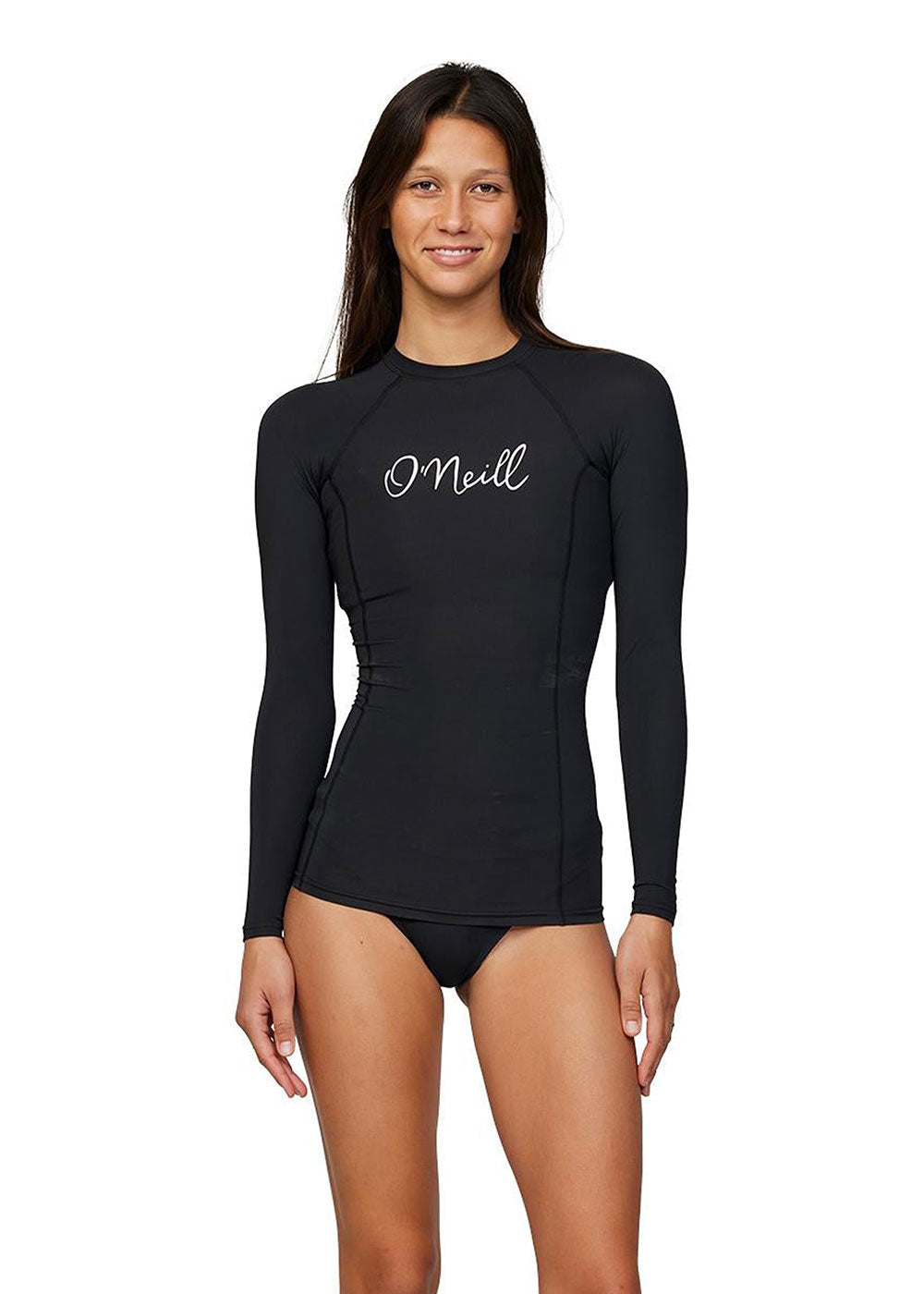 O'Neill Women's Reactor Long Sleeve UV Rash Guard - UPF 50+ Sun Protection for Surfing, Swimming & Outdoor Water Sports