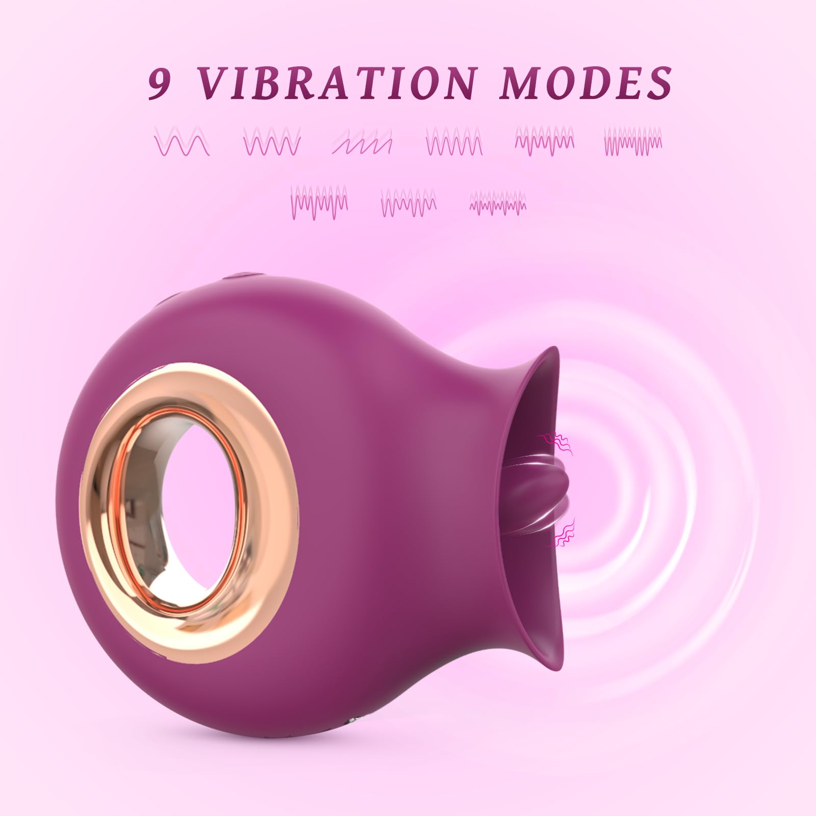 PHANXY Rose Clitoral Vibrator - 9 Powerful Vibration Modes, Rechargeable & Waterproof Adult Toy for Women & Couples | Perfect for Solo Play & Romantic Nights (18+ Only)