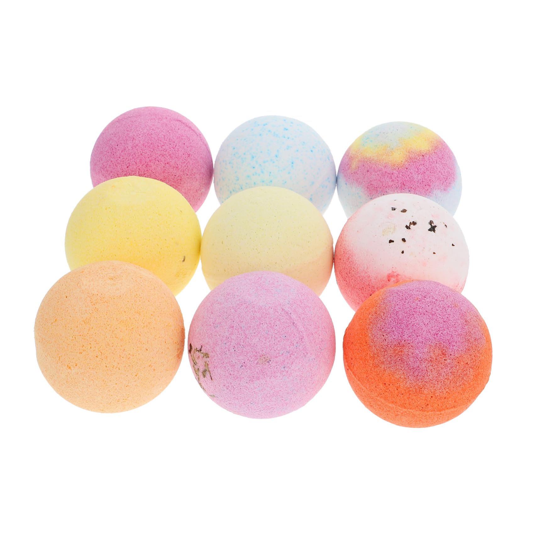 Luxury 9-Pack Bath Salt Bubble Balls for Spa, Moisturizing & Relaxing Bath Accessories - Portable Bath Bombs for Self Care, Gift Ideas & Home Spa Experience