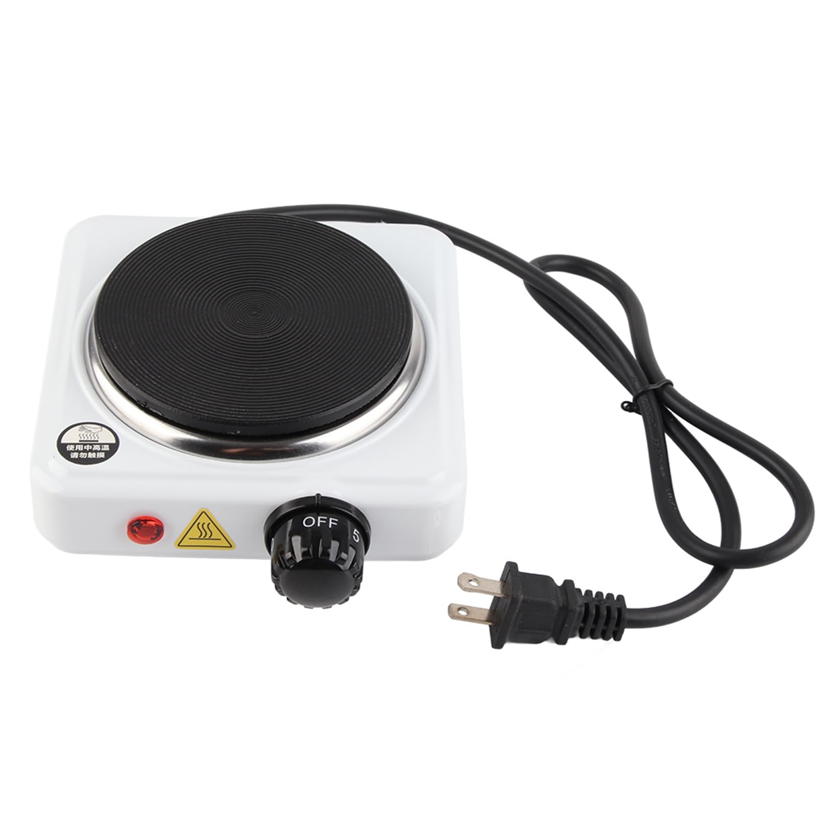 Portable Electric Mini Stove - 110V Single Burner Hot Plate for Cooking, Boiling & Hot Pot | Compact Induction Cooktop with UK Plug | Perfect for Dorms, Camping & Small Kitchens