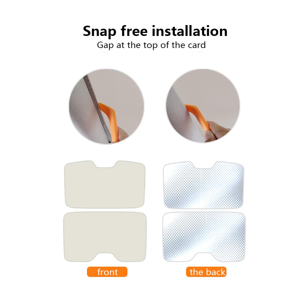2023-Present Lexus RZ300E RZ450E Foldable Sunroof Sunshade | Upgraded Heat Reflective Car Window Shade | EB10 Accessories | Beige | Perfect for Summer Parking & UV Protection