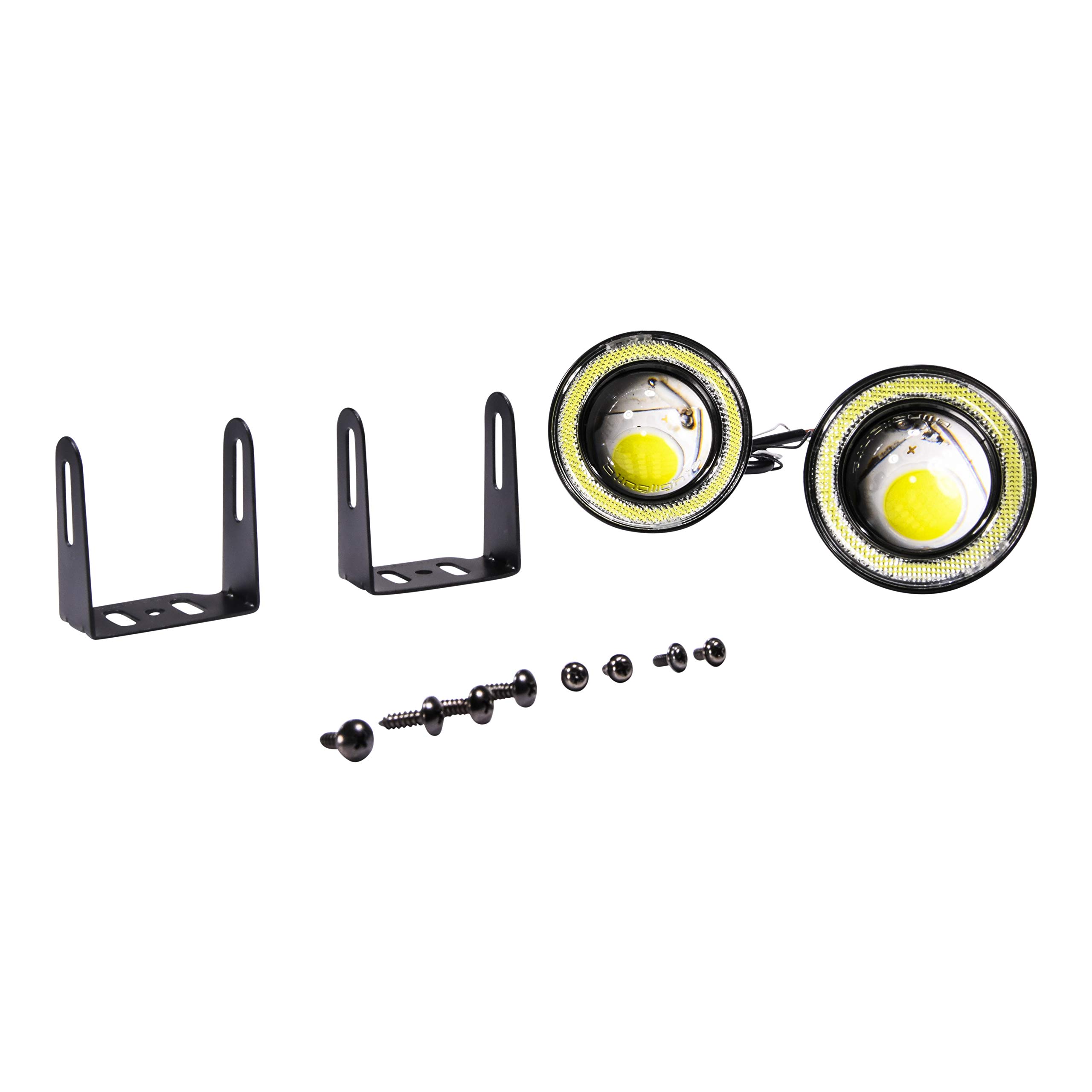 Brand LED Halo Fog Lights for 2016-2021 Honda Civic - Durable Bright White/Yellow Beam for Night Driving & Off-Road Adventure