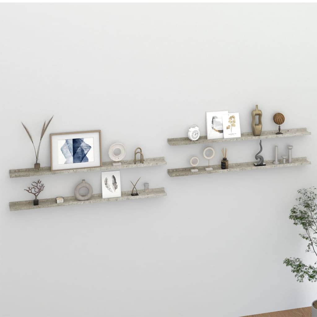 Floating Shelves for Wall - Set of 4 Wood Wall Shelves 45.3