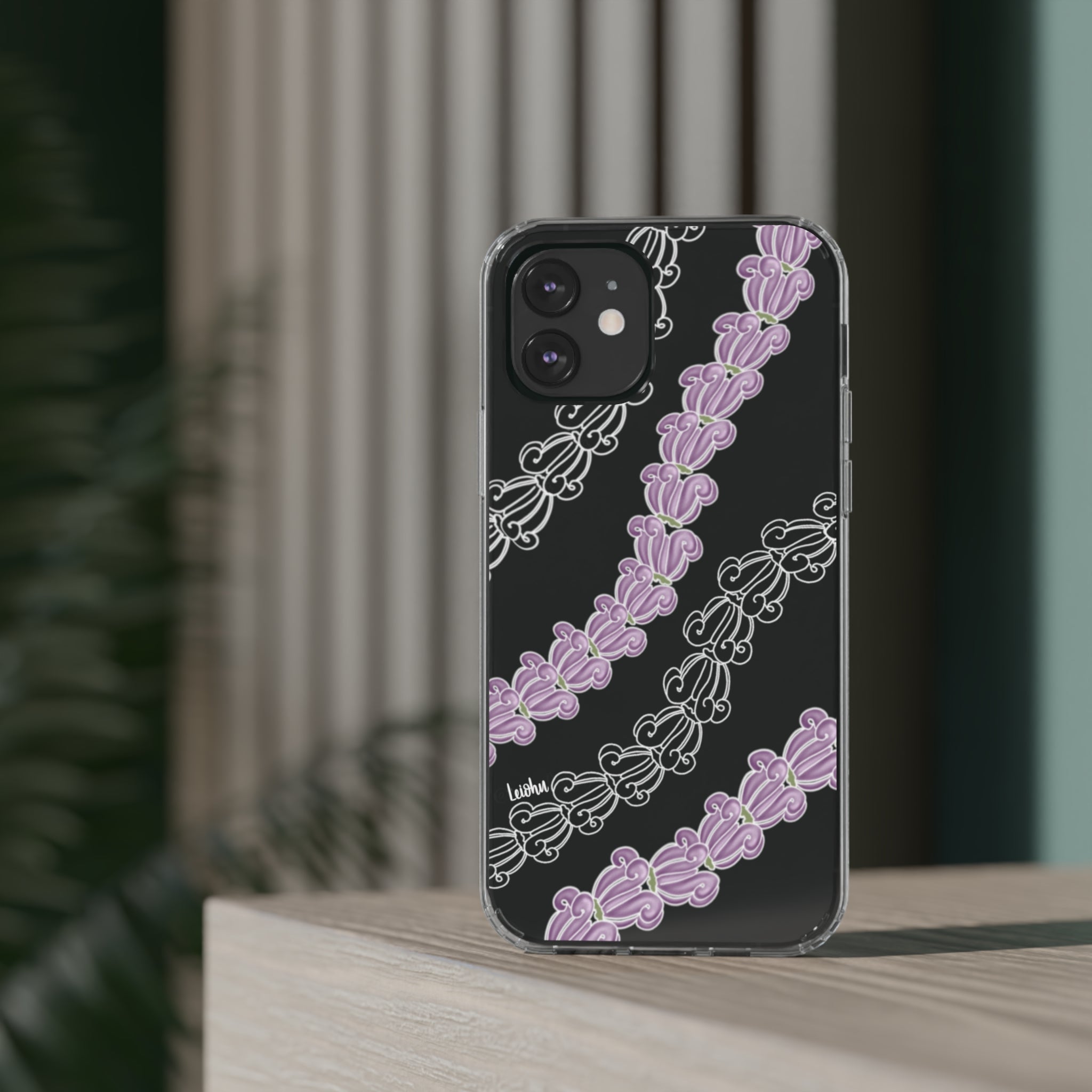 Royal Crown Lei Clear Phone Case - Durable Protective Cover for iPhone & Samsung - Perfect for Hawaiian Luau Parties, Beach Vacations & Themed Events