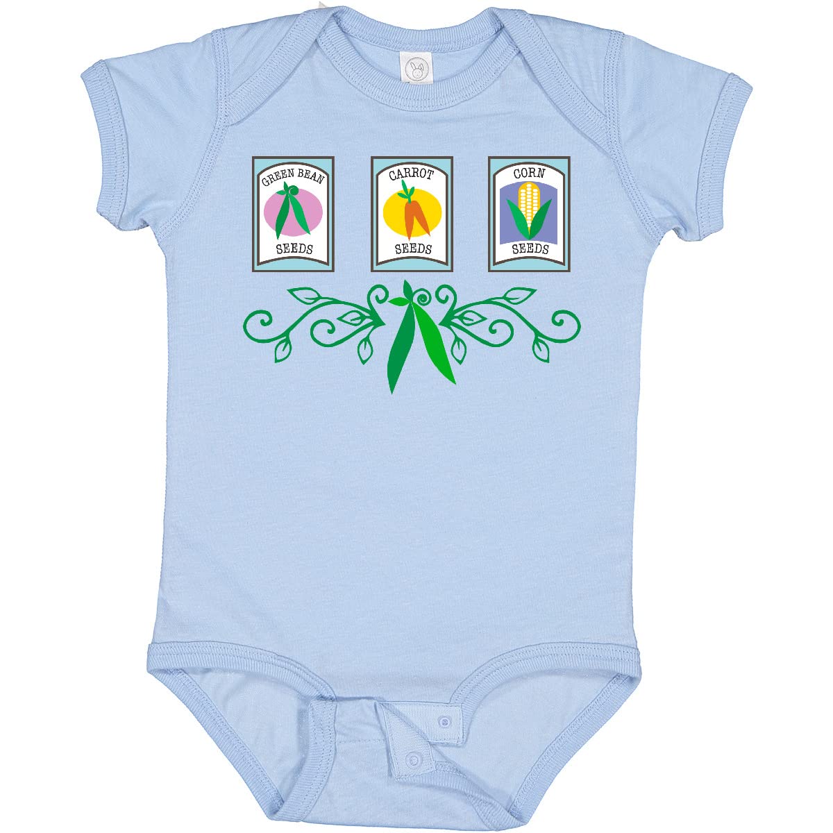 Inktastic Gardener Vegetable Gardening Baby Bodysuit - Cute Organic Cotton Onesie for Infants & Toddlers - Perfect Gift for Garden Lovers & Plant Enthusiasts - Ideal for Outdoor Activities, Family Photos & Nursery Decor