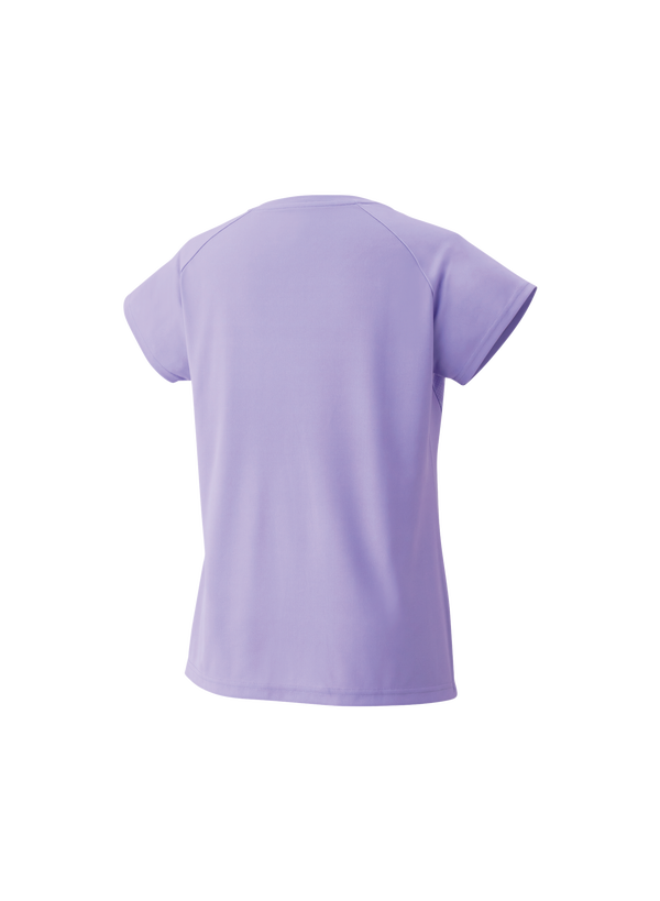 Yonex Marin/Intanon Women's Crew Neck T-Shirt - Breathable Cotton Athletic Top for Badminton & Tennis [Mist Purple] - Perfect for Training, Matches & Casual Wear