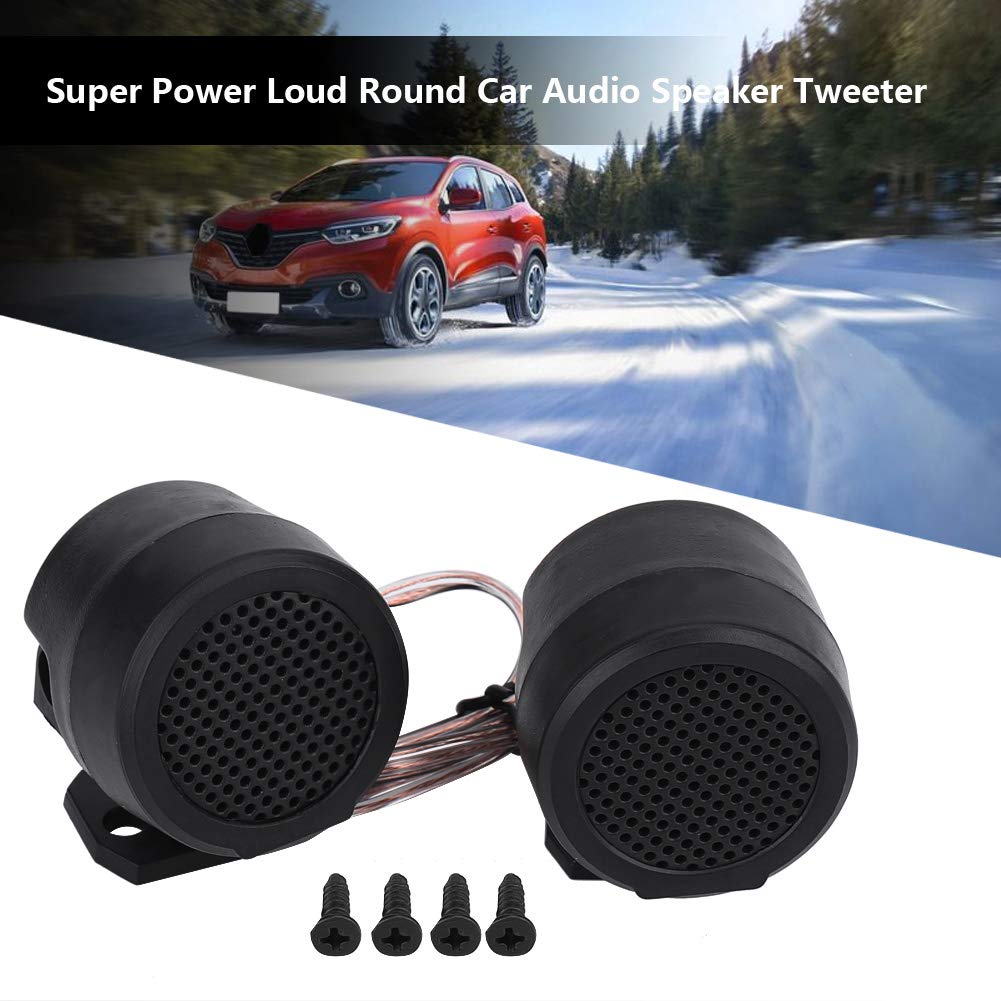 2Pcs 500W 12V Car Audio Tweeter Speakers - High Power 105dB/W Super Tweeters for All Vehicle Sound Systems | Perfect for Car Upgrades, Road Trips & Bass Enhancement