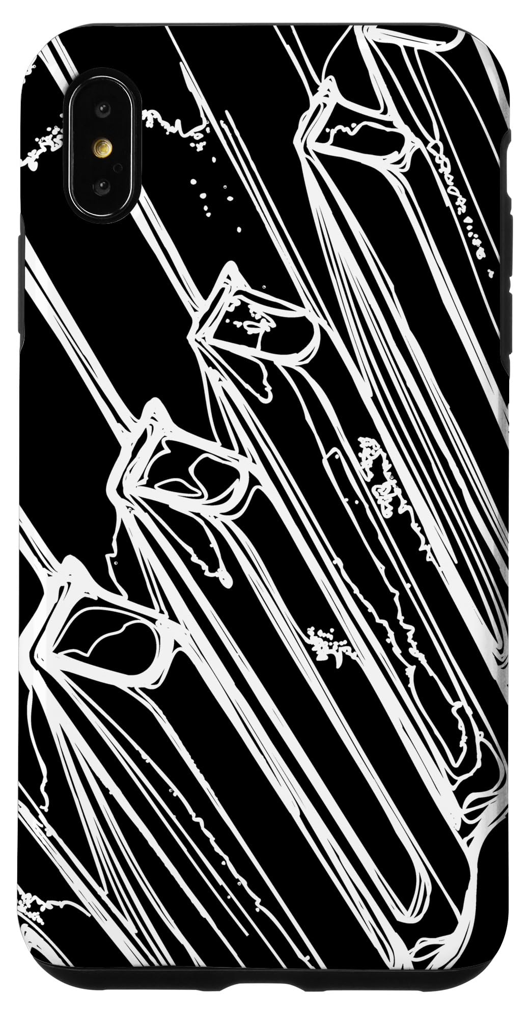 Premium iPhone XS Max Piano Keyboard Design Case - Artistic Sketch Pianist Cover for Music Lovers | Perfect Gift for Musicians & Piano Enthusiasts