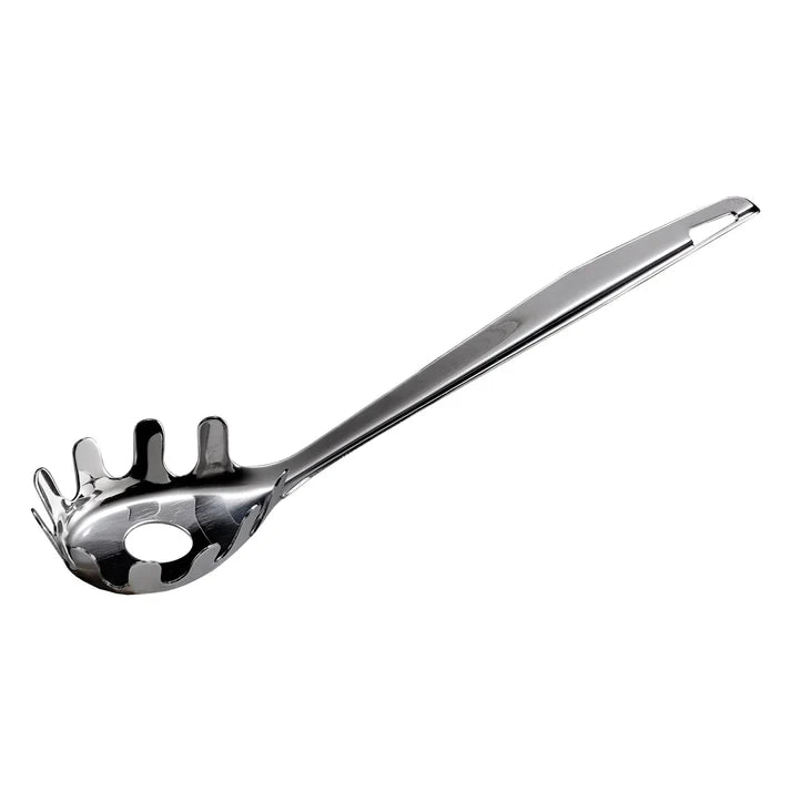 Winco 9 Spaghetti Server - Premium Stainless Steel Pasta Spoon with Ergonomic Handle (STS-9) - Ideal for Serving Spaghetti, Pasta & Noodles at Restaurants, Dinner Parties & Family Meals