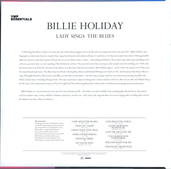 Billie Holiday - Lady Sings The Blues Vinyl LP Album (Club Edition, Remastered, Blue Vinyl) - Near Mint Condition - Perfect for Jazz Collectors & Audiophiles