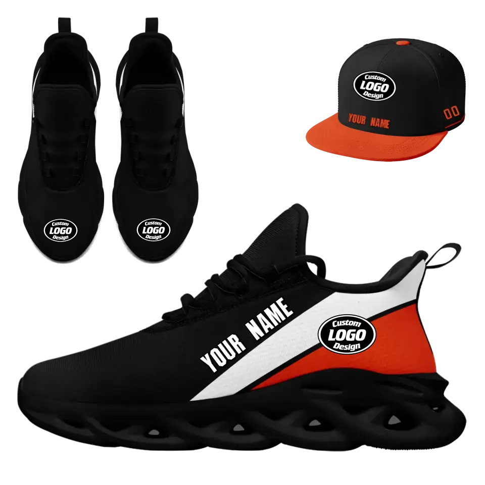 Custom Maxsoul Sneakers & Hat Combo - Personalized Athletic Shoes & Apparel Set for Gifts, Brand Promotion, Fan Festivals & Special Events - Perfect for Sports Enthusiasts, Corporate Giveaways & Concert Merch