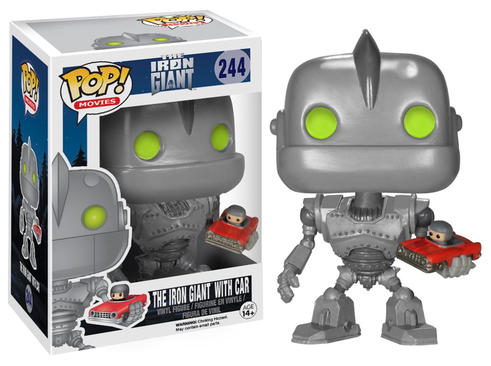 Funko POP Sci-Fi: Iron Giant with Car Action Figure – Collectible Vinyl Toy for Fans, Gift for Movie Lovers – Perfect for Display, Home Decor & Pop Culture Collections