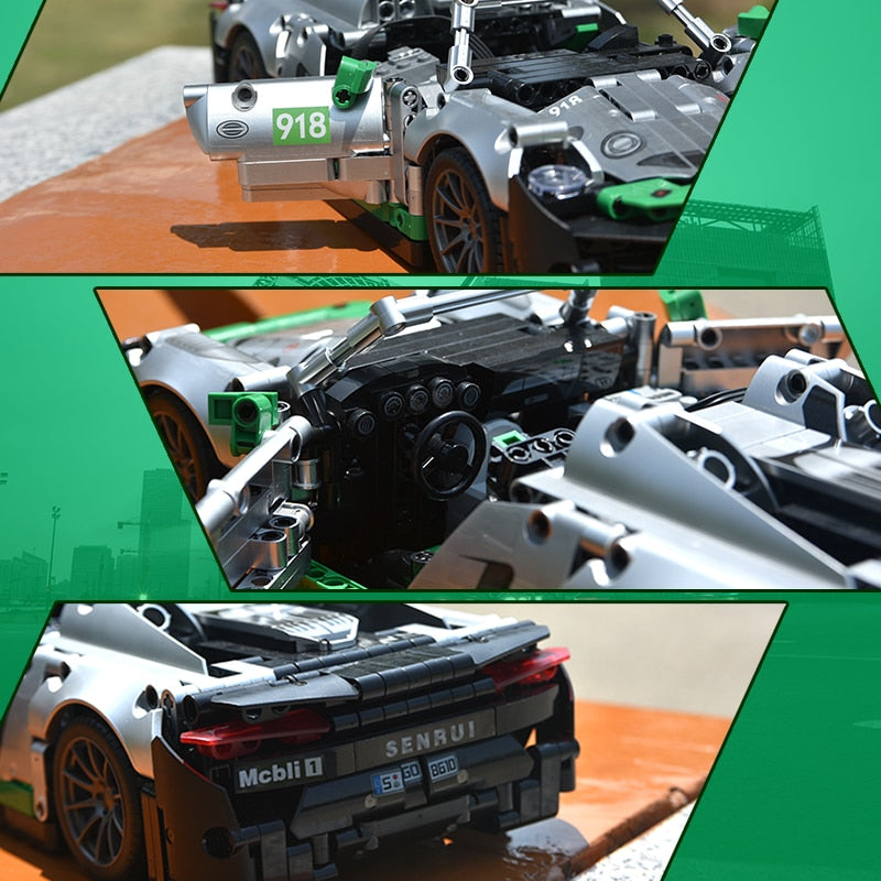 SY BLOCK Technique Porsche 918 Model Car - High-Quality Die-Cast Collectible for Display, Gifts & Racing Enthusiasts - Perfect for Home Decor, Office Display & Car Lover Collections