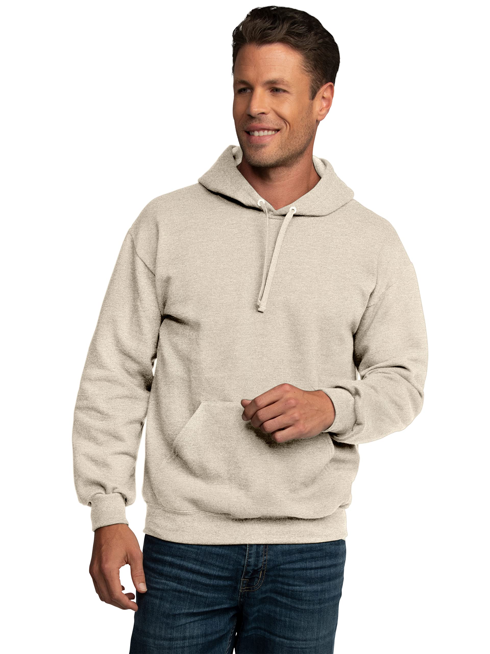 Fruit of the Loom Men's Eversoft Fleece Hoodie - Moisture Wicking, Breathable Pullover Hooded Sweatshirt for Casual Wear, Gym & Outdoor Activities