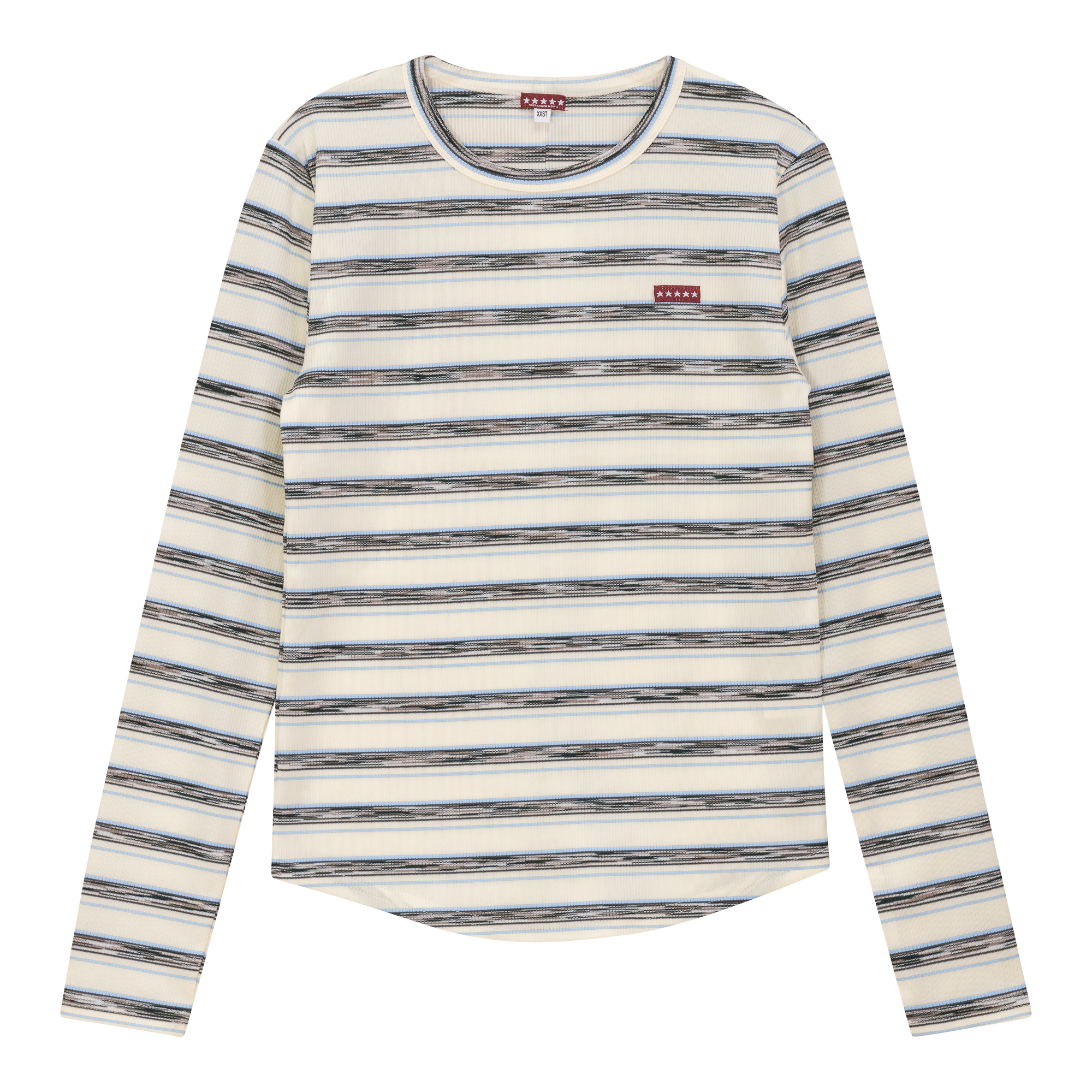 Distressed Stripe Top for Women - Vintage Style Casual Shirt - Perfect for Boho Outfits, Layering & Everyday Wear