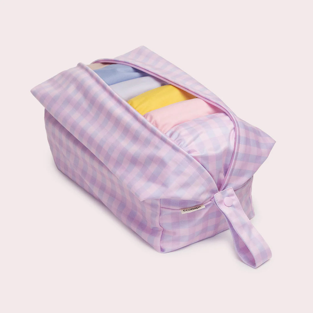 EcoNaps Pod Wet Bag - Waterproof & Reusable Diaper Wet Bag for Babies | Perfect for Daycare, Travel & Swimming | Lilac