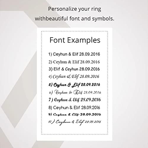 6mm 14K Gold Plated Wedding Ring Set for Couples - Matching His & Hers Wedding Bands, Personalized Engraved Silver Rings - Perfect for Anniversaries, Engagements & Romantic Gifts