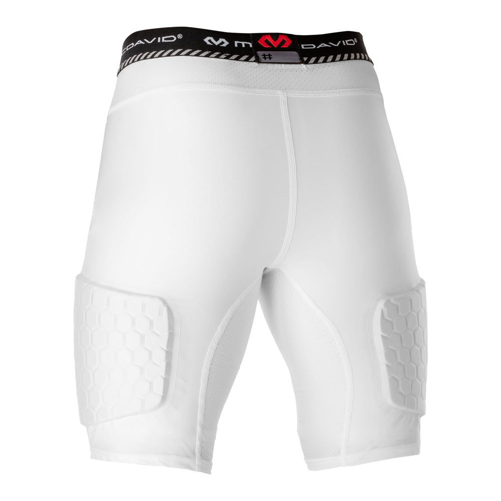 HEX® Men's Basketball Compression Shorts with Built-in Thigh Pads - Moisture Wicking Performance Shorts for Basketball, Training & Gym Workouts