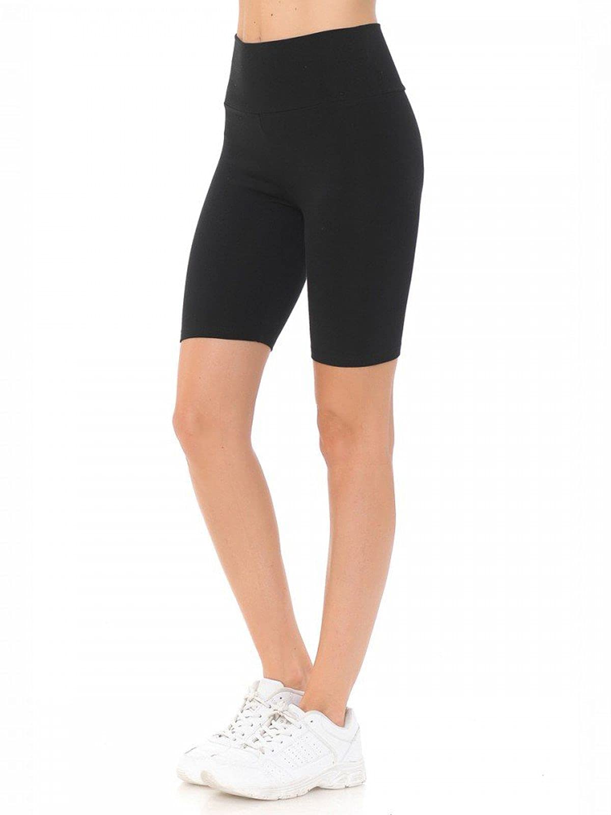 FashionMille High Waist Yoga Leggings for Women - Workout Athletic Bike Shorts, Comfortable Knit Gym Pants for Yoga, Running & Fitness Training