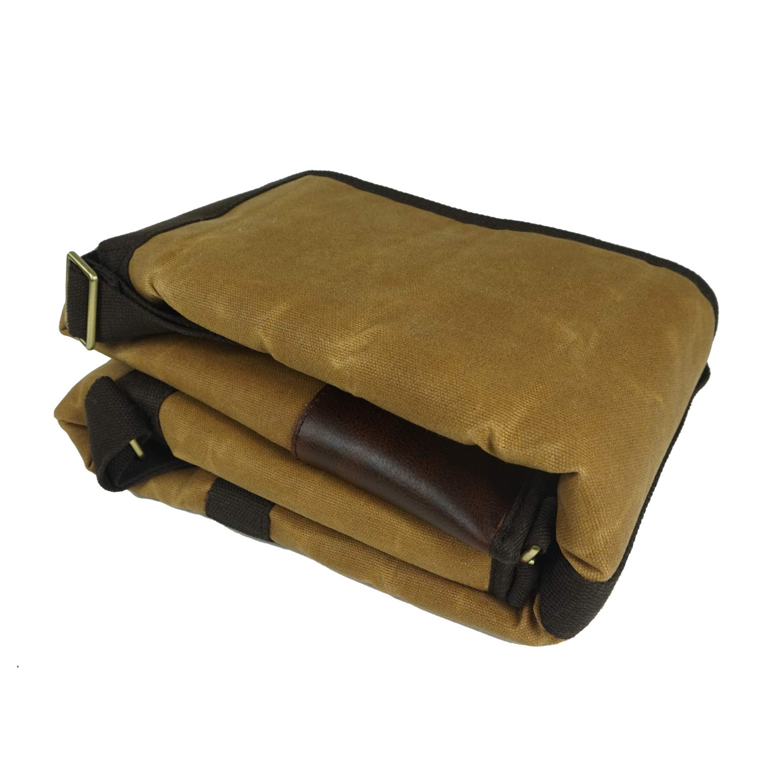52 Inch Soft Shotgun Case with Magazine Storage - Durable Leather & Cotton Canvas Adjustable Carry Bag with Handle - Perfect for Hunting, Shooting Range & Outdoor Sports